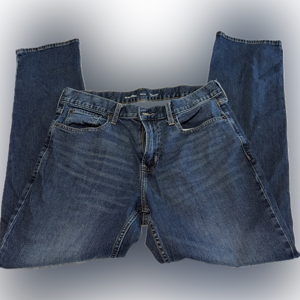 Old Navy Men's Indigo Straight Jeans